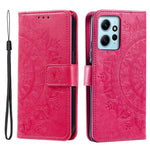 Leather Flip Cover for Xiaomi Redmi Note 12 4G Case Mandala Flower Pattern Wallet Phone Shell