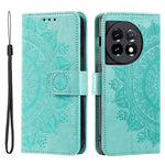 Läderfodral för OnePlus 11 5G Stötsäkert mobilskal Mandala Blommönster Plånboksfodral