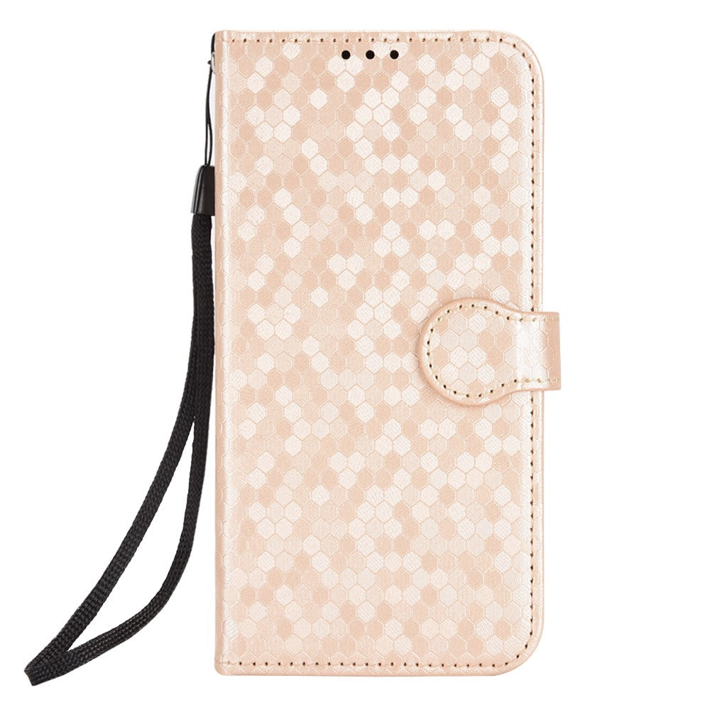 PU Leather Cover for Samsung Galaxy A24 4G (162.1 x 77.6 x 8.3mm) Wallet Phone Case Dot Pattern Imprinted Smartphone Cover