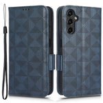 For Samsung Galaxy A24 4G (162.1 x 77.6 x 8.3mm) Leather Phone Case Imprinted Triangle Anti-Fall Wallet Phone Cover