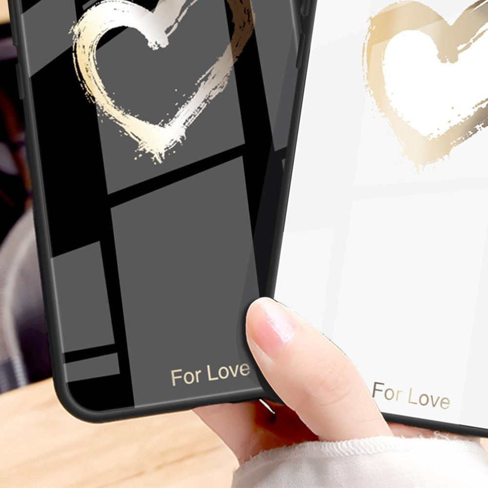 For OnePlus 11 5G Pattern Printing Anti-scratch Phone Case Tempered Glass+PC+TPU Cell Phone Cover