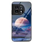 For OnePlus 11 5G Pattern Printing Anti-scratch Phone Case Tempered Glass+PC+TPU Cell Phone Cover