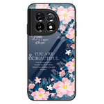 For OnePlus 11 5G Pattern Printing Anti-scratch Phone Case Tempered Glass+PC+TPU Cell Phone Cover