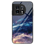 For OnePlus 11 5G Pattern Printing Anti-scratch Phone Case Tempered Glass+PC+TPU Cell Phone Cover