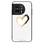 For OnePlus 11 5G Pattern Printing Anti-scratch Phone Case Tempered Glass+PC+TPU Cell Phone Cover