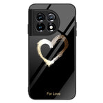For OnePlus 11 5G Pattern Printing Anti-scratch Phone Case Tempered Glass+PC+TPU Cell Phone Cover
