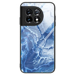 For OnePlus 11 5G Marble Pattern Phone Case Tempered Glass+PC+TPU Anti-drop Phone Cover