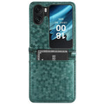 Folding Phone Leather Case for Oppo Find N2 Flip 5G , Dot Pattern Imprinted Card Holder Phone Cover