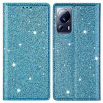 For Xiaomi 13 Lite / Civi 2 5G PU Leather Glitter Phone Case Stand Cell Phone Cover with Card Holder