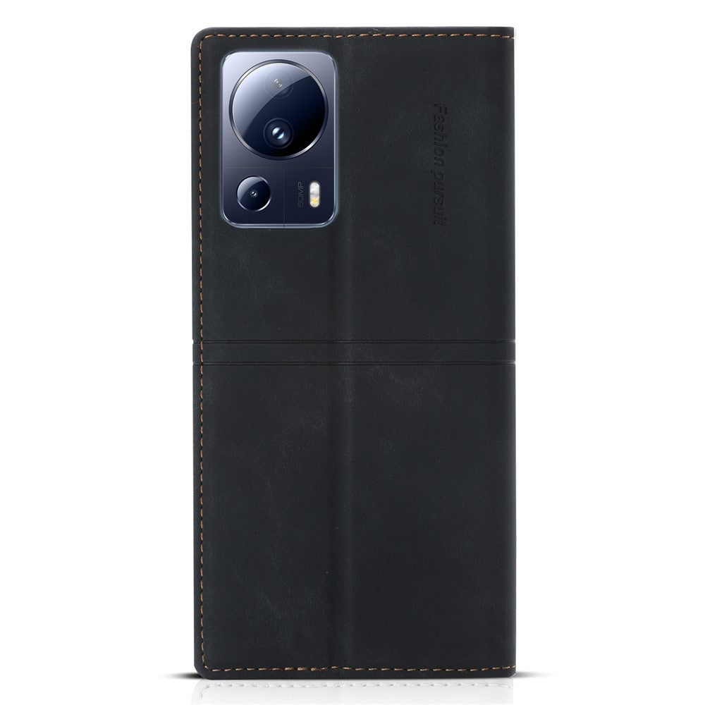 For Xiaomi 13 Lite / Civi 2 5G Phone Stand Case PU Leather Folio Flip Wallet Phone Cover