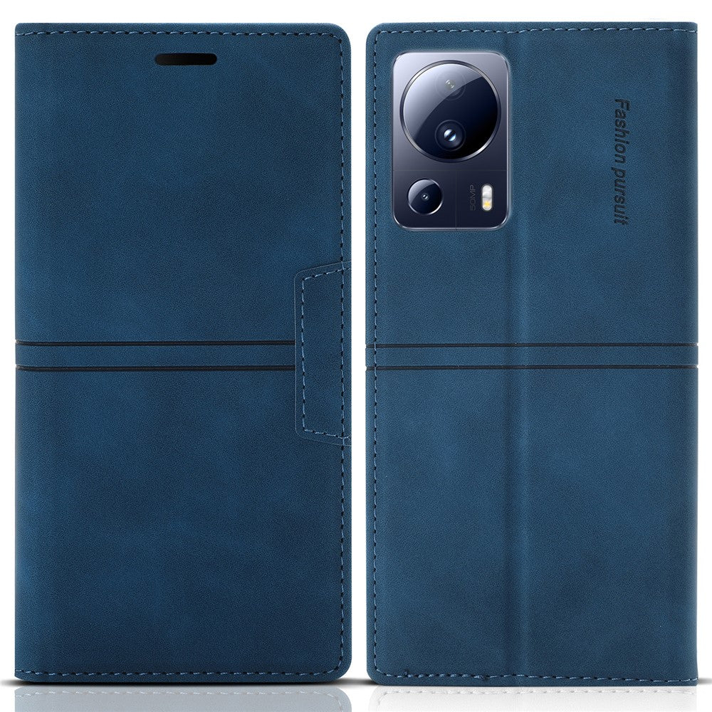 Xiaomi 13 Lite / Civi 2 5G mobilfodral PU-läder Folio Flip Plånboksfodral