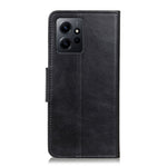 For Xiaomi Redmi Note 12 4G Crazy Horse Texture Phone Leather Case Anti-drop Stand Wallet Cover