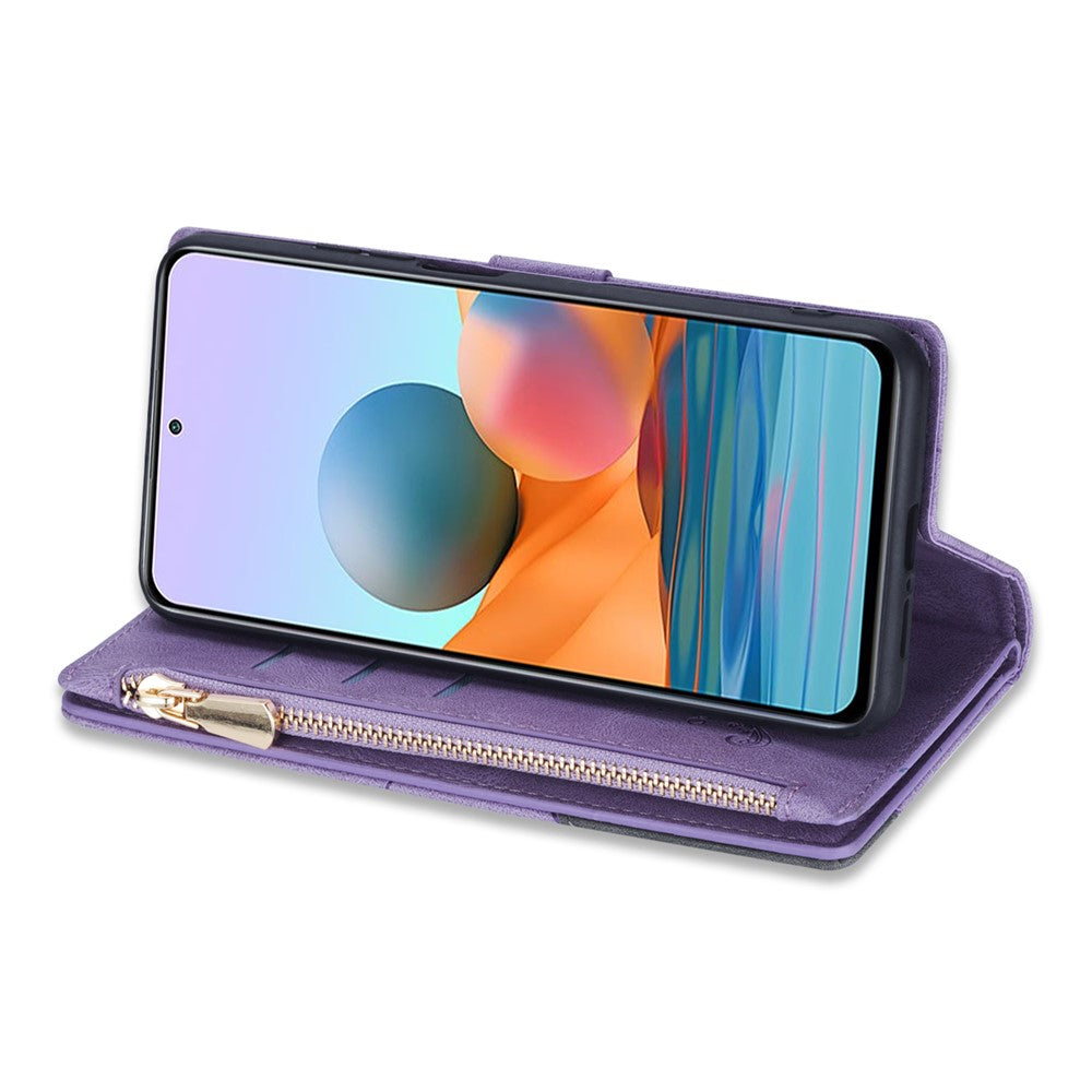 For Xiaomi Poco X5 Pro 5G / Redmi Note 12 Pro Speed 5G / Note 12 Pro 5G Phone Case Zipper Pocket PU Leather Cover