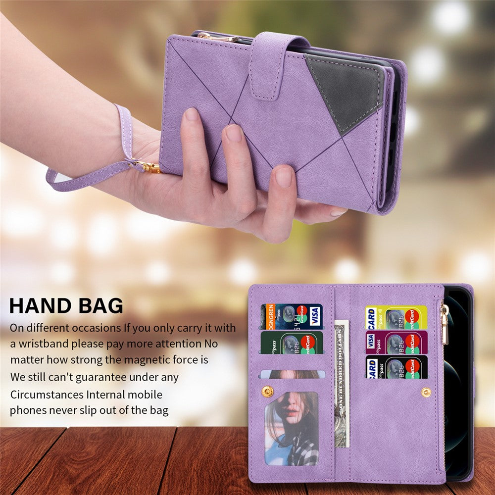 For Xiaomi Poco X5 Pro 5G / Redmi Note 12 Pro Speed 5G / Note 12 Pro 5G Phone Case Zipper Pocket PU Leather Cover