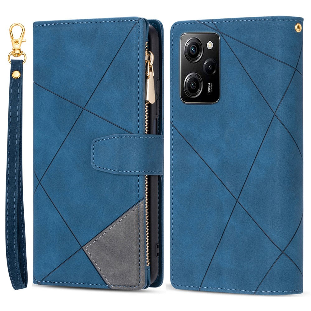 For Xiaomi Poco X5 Pro 5G / Redmi Note 12 Pro Speed 5G / Note 12 Pro 5G Phone Case Zipper Pocket PU Leather Cover