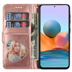 For Xiaomi Poco X5 Pro 5G / Redmi Note 12 Pro Speed 5G / Note 12 Pro 5G Glittery Phone Case PU Leather Zippered Wallet Cover