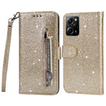 For Xiaomi Poco X5 Pro 5G / Redmi Note 12 Pro Speed 5G / Note 12 Pro 5G Glittery Phone Case PU Leather Zippered Wallet Cover