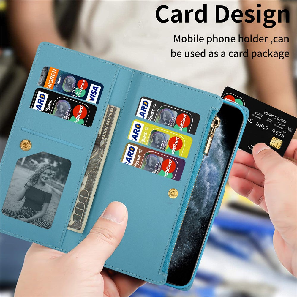 For Xiaomi Poco X5 Pro 5G / Redmi Note 12 Pro Speed 5G / Note 12 Pro 5G Phone Case Zipper Wallet PU Leather Cover