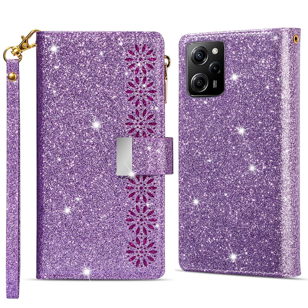 For Xiaomi Poco X5 Pro 5G / Redmi Note 12 Pro Speed 5G / Note 12 Pro 5G Phone Case Zipper Wallet PU Leather Cover