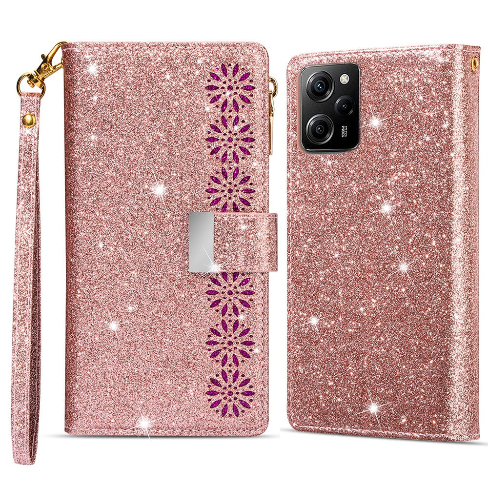 For Xiaomi Poco X5 Pro 5G / Redmi Note 12 Pro Speed 5G / Note 12 Pro 5G Phone Case Zipper Wallet PU Leather Cover