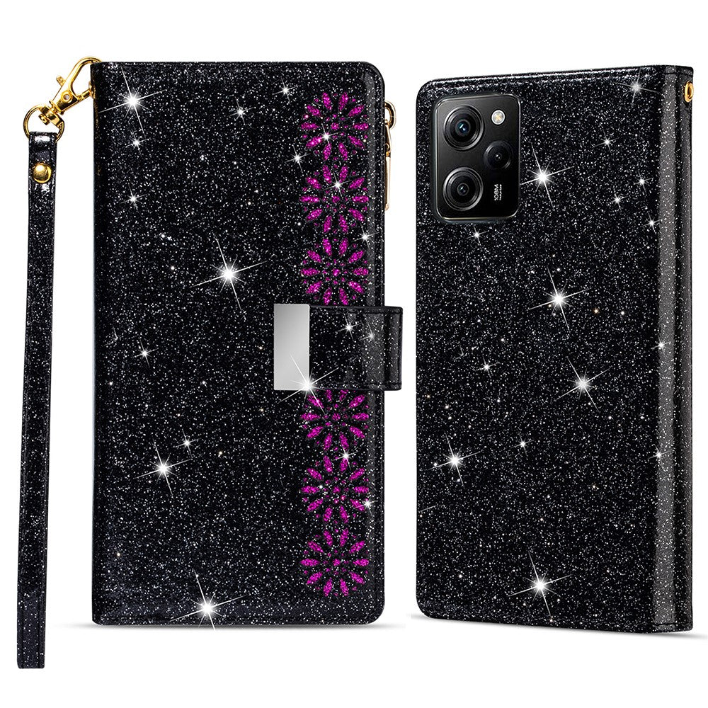 For Xiaomi Poco X5 Pro 5G / Redmi Note 12 Pro Speed 5G / Note 12 Pro 5G Phone Case Zipper Wallet PU Leather Cover
