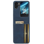 Skin-Touch Phone Case for Oppo Find N2 Flip 5G Separable Design Leather Coated PC Cover with Wallet