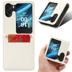 For Oppo Find N2 Flip 5G PU Leather Foldable Phone Case Diamond Texture Shockproof Phone Cover with Card Slot