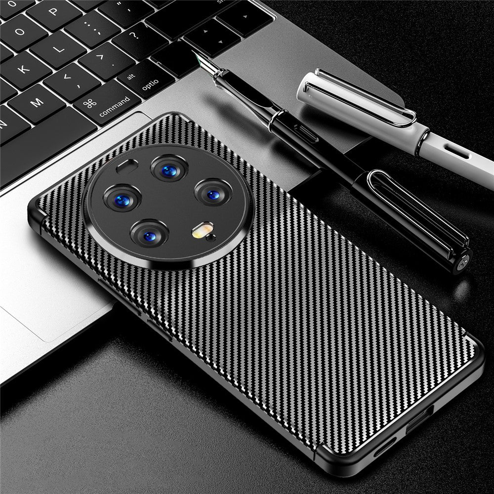 For Xiaomi 13 Ultra Anti-scratch Carbon Fiber Texture Phone Case Soft TPU Protective Phone Cover
