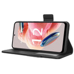 Xiaomi Redmi Note 12 4G PU-läderskyddsfodral Litchi-textur Flip Book Stand plånboksfodral