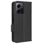 Xiaomi Redmi Note 12 4G PU-läderskyddsfodral Litchi-textur Flip Book Stand plånboksfodral