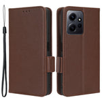 Xiaomi Redmi Note 12 4G PU-läderskyddsfodral Litchi-textur Flip Book Stand plånboksfodral