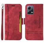 BETOPNICE 001 mobilskal till Xiaomi Redmi Note 12 5G (Global) / (Indien) / (Kina) / Poco X5 5G / Plånboksfodral i PU-läder med tryckta linjesömmar