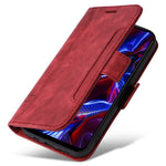 BETOPNICE 001 mobilskal till Xiaomi Redmi Note 12 5G (Global) / (Indien) / (Kina) / Poco X5 5G / Plånboksfodral i PU-läder med tryckta linjesömmar