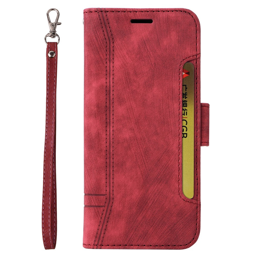 BETOPNICE 001 mobilskal till Xiaomi Redmi Note 12 5G (Global) / (Indien) / (Kina) / Poco X5 5G / Plånboksfodral i PU-läder med tryckta linjesömmar