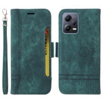 BETOPNICE 001 mobilskal till Xiaomi Redmi Note 12 5G (Global) / (Indien) / (Kina) / Poco X5 5G / Plånboksfodral i PU-läder med tryckta linjesömmar