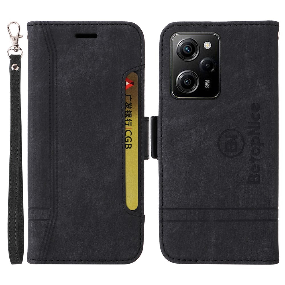 BETOPNICE 001 For Xiaomi Redmi Note 12 Pro Speed 5G / Poco X5 Pro 5G / Note 12 Pro 5G Phone Wallet Stand Case Cover