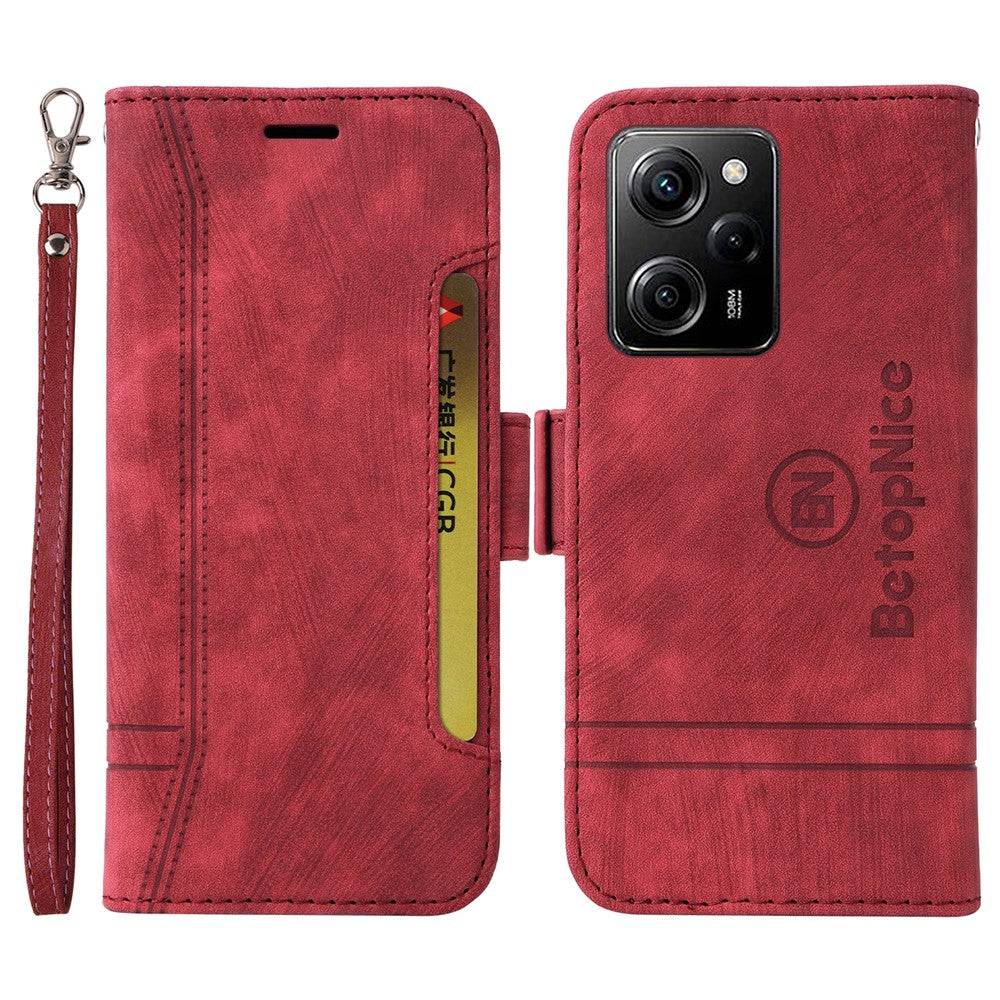 BETOPNICE 001 For Xiaomi Redmi Note 12 Pro Speed 5G / Poco X5 Pro 5G / Note 12 Pro 5G Phone Wallet Stand Case Cover