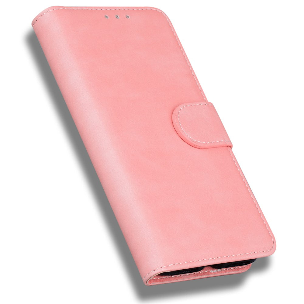 Til Samsung Galaxy A24 4G (162.1 x 77.6 x 8.3mm) PU Læderetui med Stand Solid Farve Pung Telefoncover
