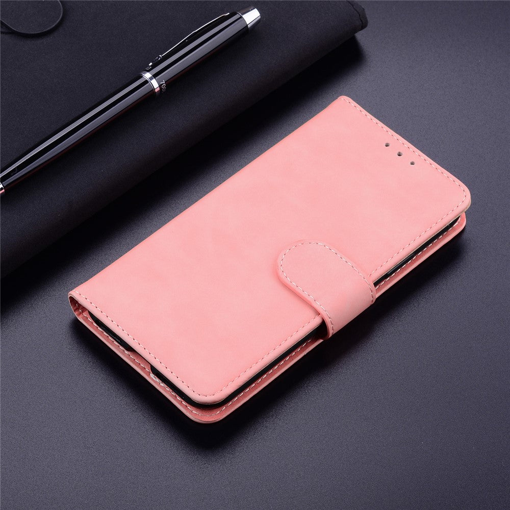 Til Samsung Galaxy A24 4G (162.1 x 77.6 x 8.3mm) PU Læderetui med Stand Solid Farve Pung Telefoncover