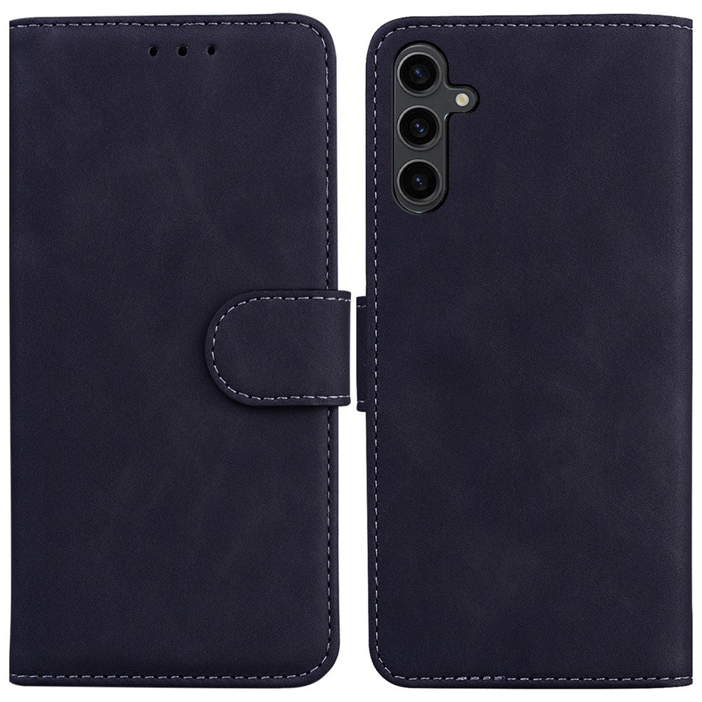 Til Samsung Galaxy A24 4G (162.1 x 77.6 x 8.3mm) PU Læderetui med Stand Solid Farve Pung Telefoncover