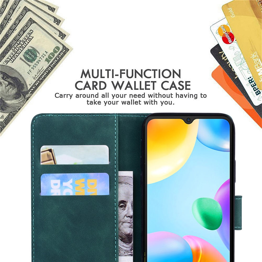 For Samsung Galaxy A24 4G (162.1 x 77.6 x 8.3mm) Drop-proof PU Leather Cover Butterfly Printing Wallet Phone Case