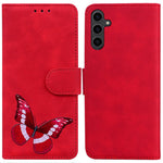 For Samsung Galaxy A24 4G (162.1 x 77.6 x 8.3mm) Drop-proof PU Leather Cover Butterfly Printing Wallet Phone Case