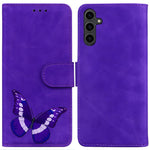 For Samsung Galaxy A24 4G (162.1 x 77.6 x 8.3mm) Drop-proof PU Leather Cover Butterfly Printing Wallet Phone Case