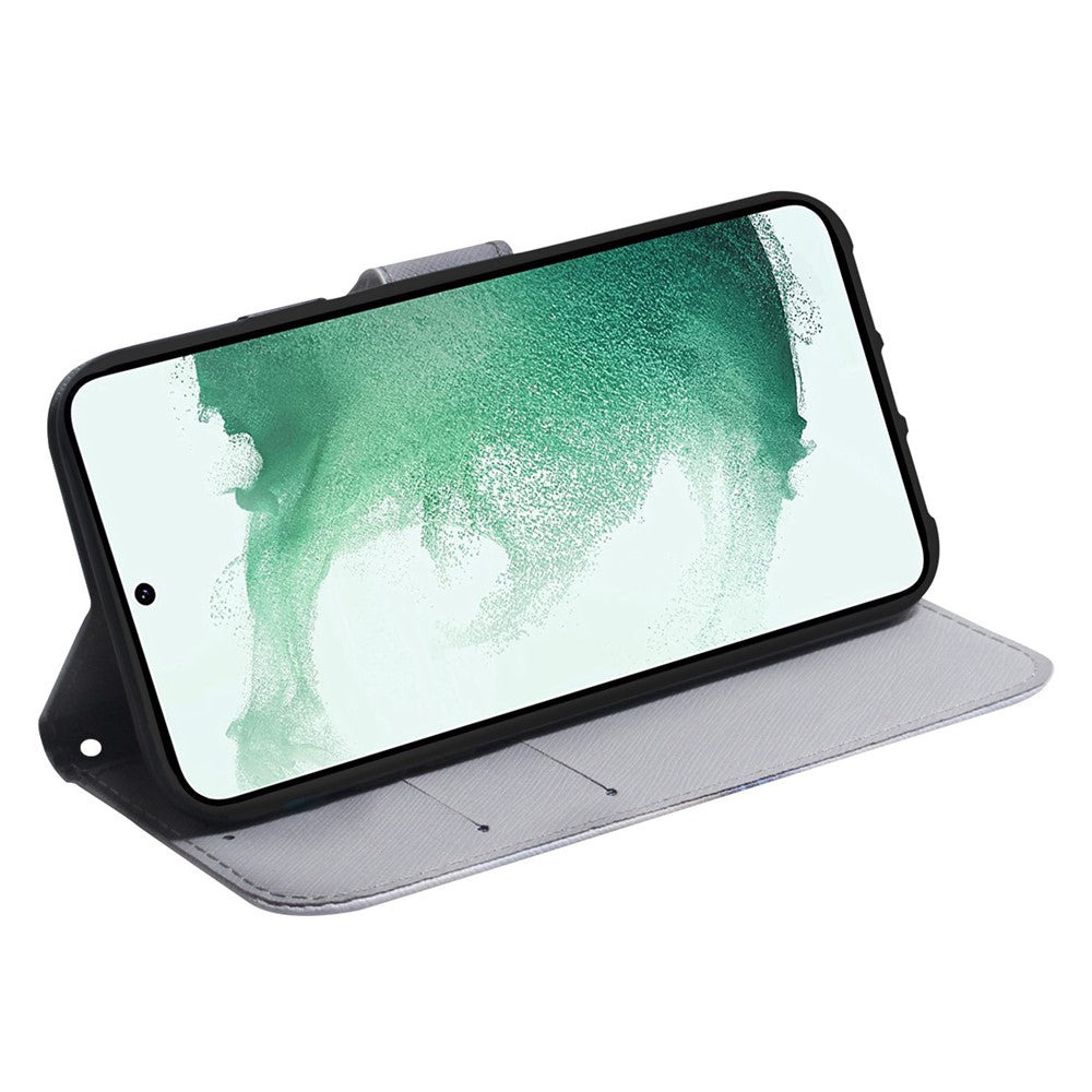mobilskal till Samsung Galaxy A24 4G (162,1 x 77,6 x 8,3 mm) Plånboksfodral i läder med mönstertryck, mobilskal