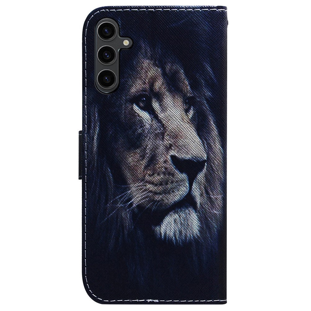 mobilskal till Samsung Galaxy A24 4G (162,1 x 77,6 x 8,3 mm) Plånboksfodral i läder med mönstertryck, mobilskal