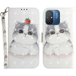 Wallet Phone Case for Xiaomi Redmi 11A 4G / 12C 4G , PU Leather Pattern Printing Stand Cover with Strap