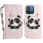 Wallet Phone Case for Xiaomi Redmi 11A 4G / 12C 4G , PU Leather Pattern Printing Stand Cover with Strap