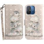 Wallet Phone Case for Xiaomi Redmi 11A 4G / 12C 4G , PU Leather Pattern Printing Stand Cover with Strap