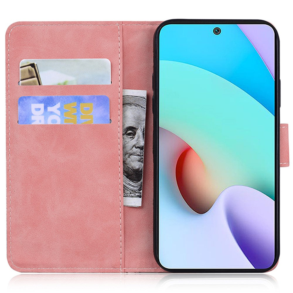 PU Leather Case for Xiaomi Redmi 11A 4G / 12C 4G , Tiger Imprinted Stand Wallet Phone Cover