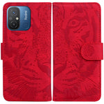 PU Leather Case for Xiaomi Redmi 11A 4G / 12C 4G , Tiger Imprinted Stand Wallet Phone Cover
